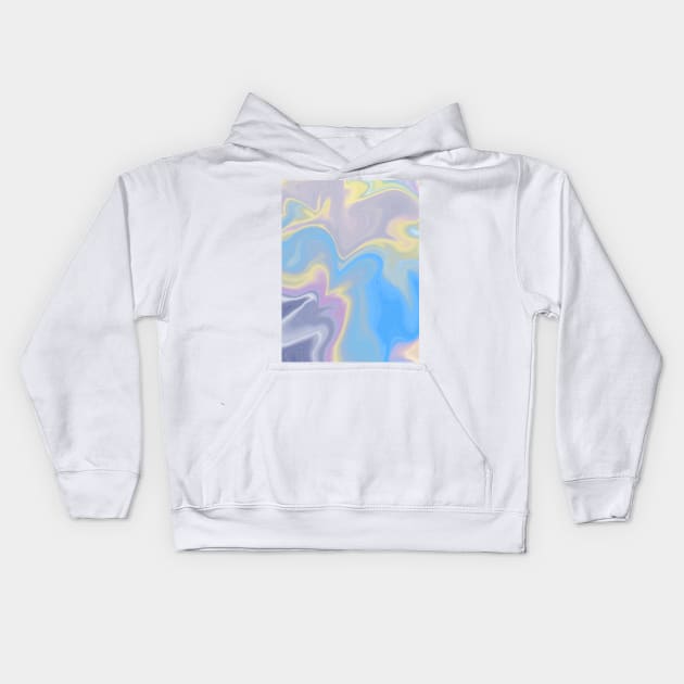 Abstract Watercolour pastel splash Kids Hoodie by Arch4Design